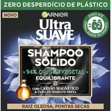 Garnier - Champú sólido Ultra Suave Carbón magnético y aceite de semillas negras 60g