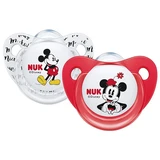 Nuk - Mickey & Minnie Silicone Soother 2&nbsp;un. Assorted Color 0-6 Months