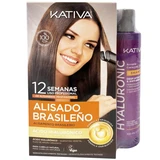 Kativa - Brazilian Straightening 1 Kit + Straightening Post Treatment Shampoo 250 mL