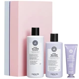 Maria Nila - Sheer Silver Shampoo 350mL + Conditioner 300mL + Booster Masque 50mL