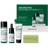 Some by Mi - Aha-Bha Miracle Serum 10mL + Toner 30mL + Cream 20g + Cleansing Bar 30g