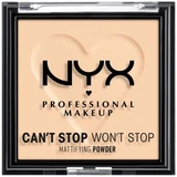 NYX Professional Makeup - Can't Stop Won't Stop Mattifying Pressed Powder 6g 02 Light
