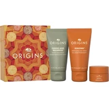 Origins - Ginzing Energizing Gel Cream 30mL + Face Wash 30mL + Eye Cream 5mL