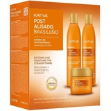Kativa - Post Brazilian Straightening Shampoo 225mL + Conditioner 225mL + Mask 150mL