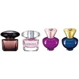 Versace - Crystal Noir 5mL + Bright Crystal EDT 5mL + Dylan Blue 5mL + Purple EDP 5mL