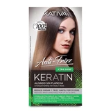 Kativa - Raddrizzamento alla cheratina anti-crespo senza ferro da stiro Xtra Shine 1 un.