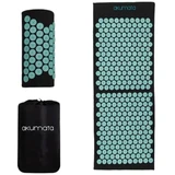Akumata - Long Acupressure Mat with Pillow 1&nbsp;un. Black and Mint