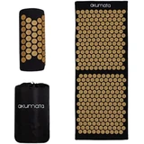 Akumata - Long Acupressure Mat with Pillow 1&nbsp;un. Black and Gold