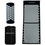 Akumata - Long Acupressure Mat with Pillow 1&nbsp;un. Black and Grey