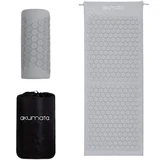 Akumata - Long Acupressure Mat with Pillow 1&nbsp;un. Gray and Gray