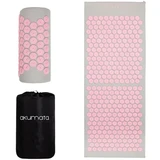 Akumata - Long Acupressure Mat with Pillow 1&nbsp;un. Gray and Pink
