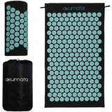 Akumata - Classic Acupressure Mat with Pillow 1&nbsp;un. Black and Mint
