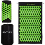 Akumata - Classic Acupressure Mat with Pillow 1&nbsp;un. Black and Green