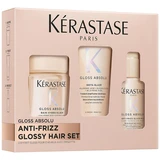Kérastase - Gloss Absolu Champú 80mL Acondicionador 45mL Leche de glaseado 75mL