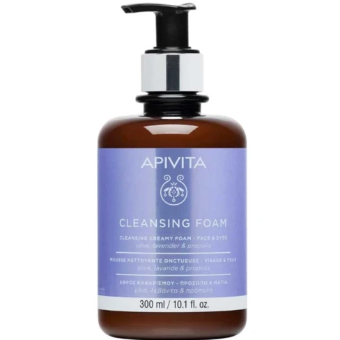 Apivita Mini Face & Eye Foam – Reinigungsschaum Für Gesicht Und Augen, 75 Ml, Mit Saponaria