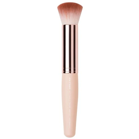 Pinceau à Maquillage Rond Beauty Care 13 Cm - Pour Poudre, Fond De Teint, Blush, Fabriqué En France