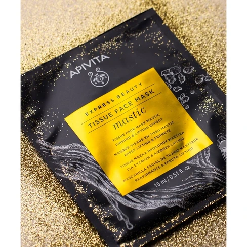 Apivita Tissue Face Mask- Mastic Firming & Lifting Effect 15ml