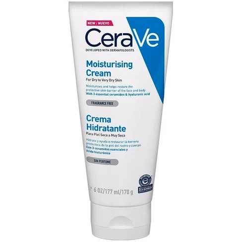 CeraVe - Moisturizing Cream for Face and Body Dry to Very Dry Skin 