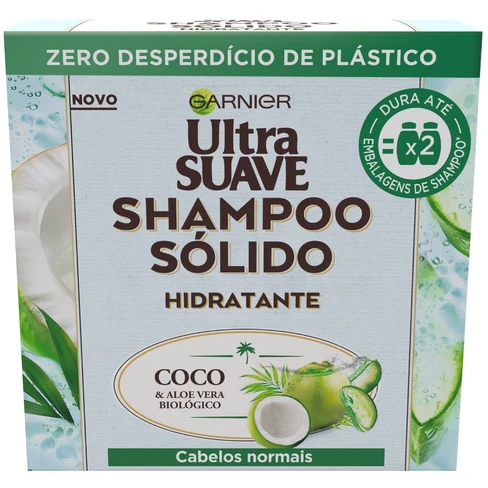 Garnier Coconut Moisturizing Solid Shampoo – Festes Shampoo Mit Kokosnuss Für Feuchtigkeitsspendende Haarpflege | 2 X 60g