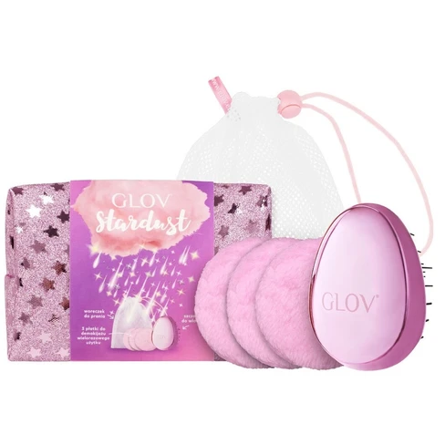 Glov - Kit Stardust: Reusable Pads + Hair Brush + Bag