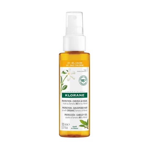 Klorane - Olio protettivo per capelli con Tamanu Bio e Monoi 