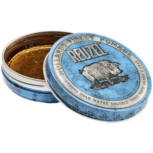 Reuzel Blue Pomade - Strong Hold Water Soluble High Sheen Reuzel Blue Pomade - Strong Hold Water Soluble High Sheen