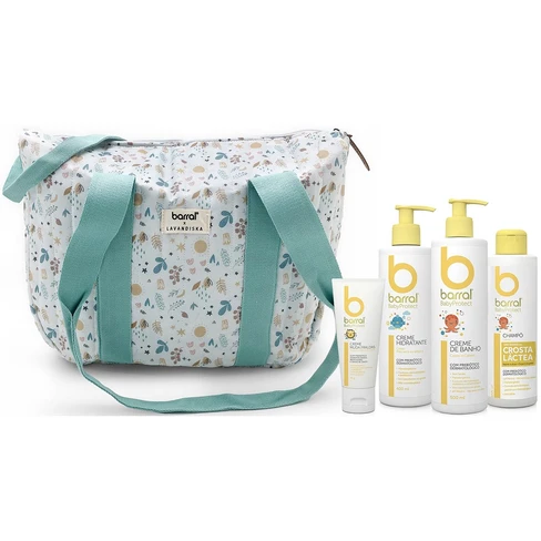 Barral - Case: Cream 400 mL + Shower Cream 500 mL + Shampoo 200 mL + Cream Diaper 75 mL