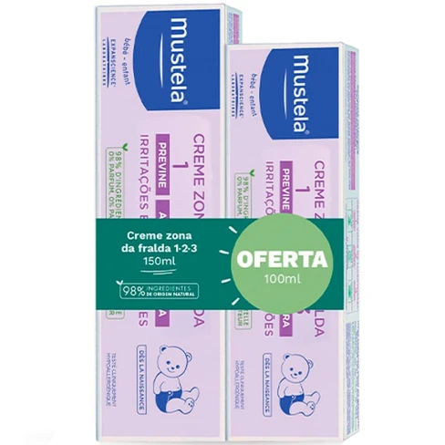 Mustela - Vitamin Barrier Cream 123 150 mL + 100 mL
