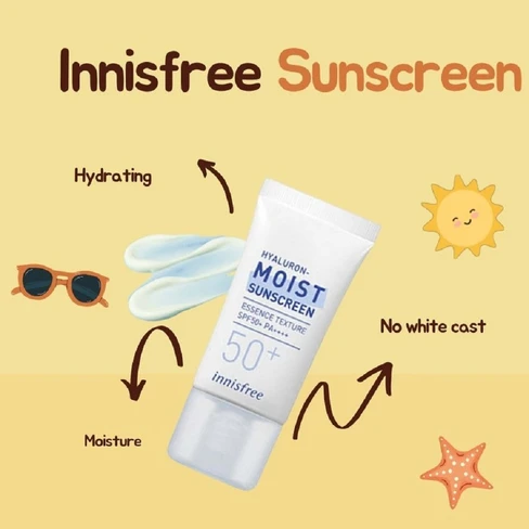 Hyaluron Moist Sunscreen - with Hyaluronic Acid - Innisfree | Buy at ...