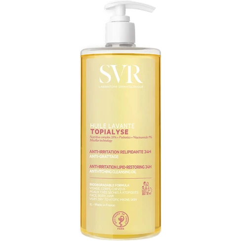 SVR - Topialyse Olio micellare detergente per pelle secca e atopica 1000mL