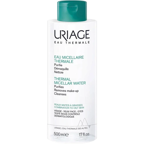 Uriage - 适合油性皮肤的热胶束水卸妆组合