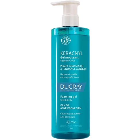 Ducray - Keracnyl Gel schiumogeno per la pelle grassa e a tendenza acneica 
