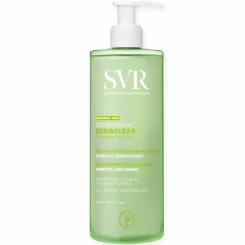 SVR - Sebiaclear Gel Moussant Soap-Free Purifying Cleanser for Oily Skin 