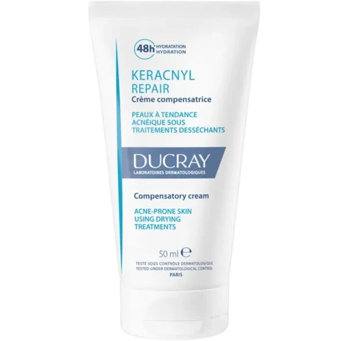 Ducray - Keracnyl Repair Cream Acne Prone Skin Using Drying Treatments