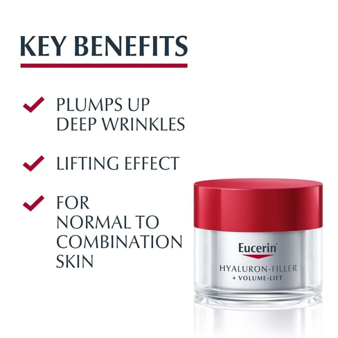 グランド牧場 セレクトセール Eucerin Hyaluron-Filler Normal SPF15 Cream Day Volume-Lift + スキンケア・基礎化粧品