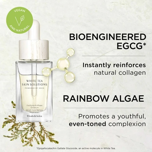 White Tea Skin Solutions Fortifying Bi-Phase Oil Serum - Elizabeth