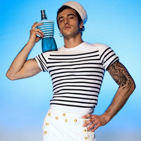 Jean Paul GAULTIER 日本語版 Jean Paul Gaultier Men's' Mariniere Tank Top in White | LN-CC®