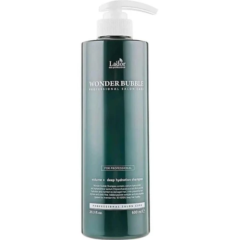 WONDER BUBBLE ボリューム・深い保湿シャンプー 600ml 2本 La'dor Wonder Bubble Shampoo Volume + Deep Hydration