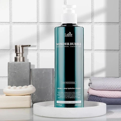 WONDER BUBBLE ボリューム・深い保湿シャンプー 600ml 2本 La'dor Wonder Bubble Shampoo Volume + Deep Hydration
