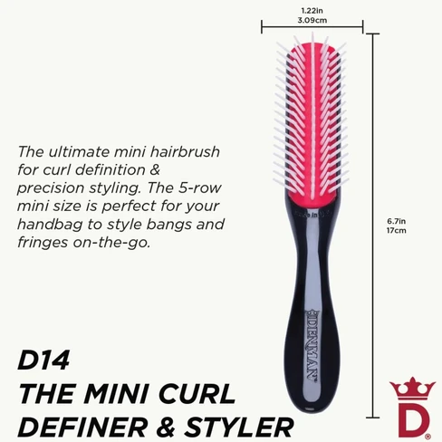 D14 the Mini Curl Definer and Styler Hairbrush - Denman | Buy at