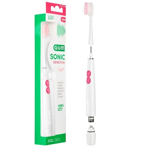 Gum Cepillo dental eléctrico Sonic Sensitive Ultra suave y de
