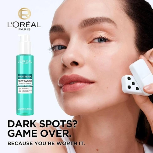L'Oréal Paris Bright Reveal Suero limpiador antimanchas con