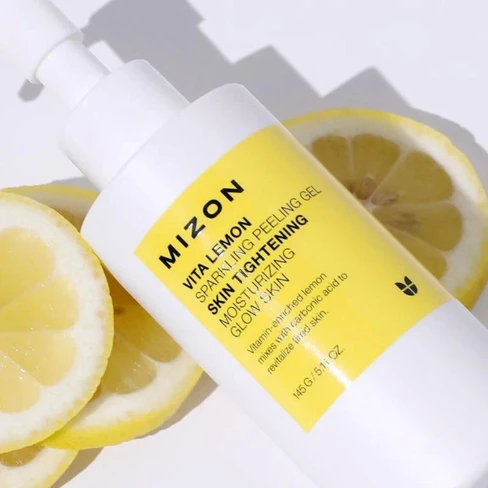Vita Lemon Gel exfoliante espumoso reafirmante de la piel - Mizon