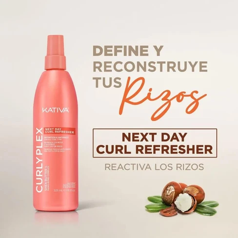 Curly Plex Refrescador de rizos al día siguiente Definición y