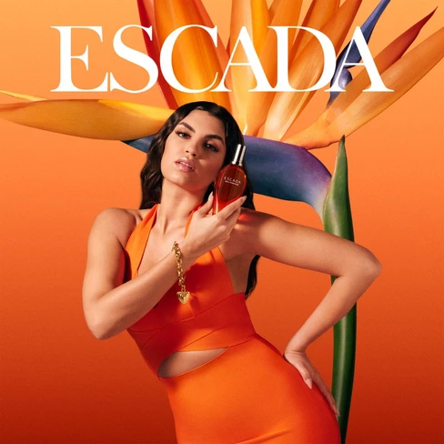 escada orange dress Escada Couture Vintage 1990s Orange Embellished Multicolor Silk Gown Dress at 1stDibs