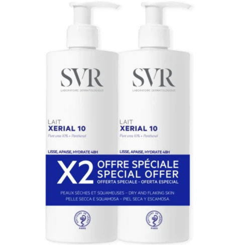 SVR - Xérial 10 身体润肤露（含尿素，适合干性皮肤） 2x400mL