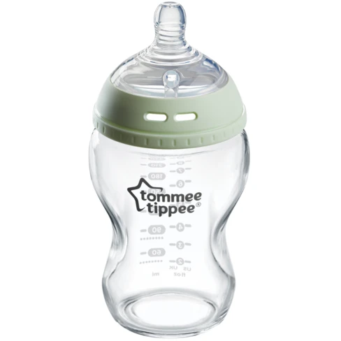 Tommee Tippee Natural Start Glass Baby Bottle with Silicone Teat