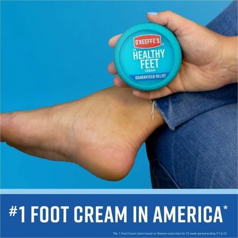 O'Keeffe's Healthy Feet Cream for Extremely Dry, Cracked Feet