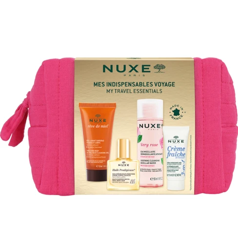 Nuxe - Very Rose Água Micelar 50mL + Cr.fraîche 15mL + Huile Prodig.10ml + Gel Limpeza 30mL