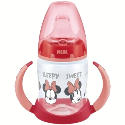 Nuk - Biberon Mickey & Minnie con beccuccio 6-18 mesi